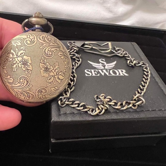 Vintage Style Pocket Watch *Engraved Pocket Watch *Personalized Pocket Watch - Picture 2 of 4